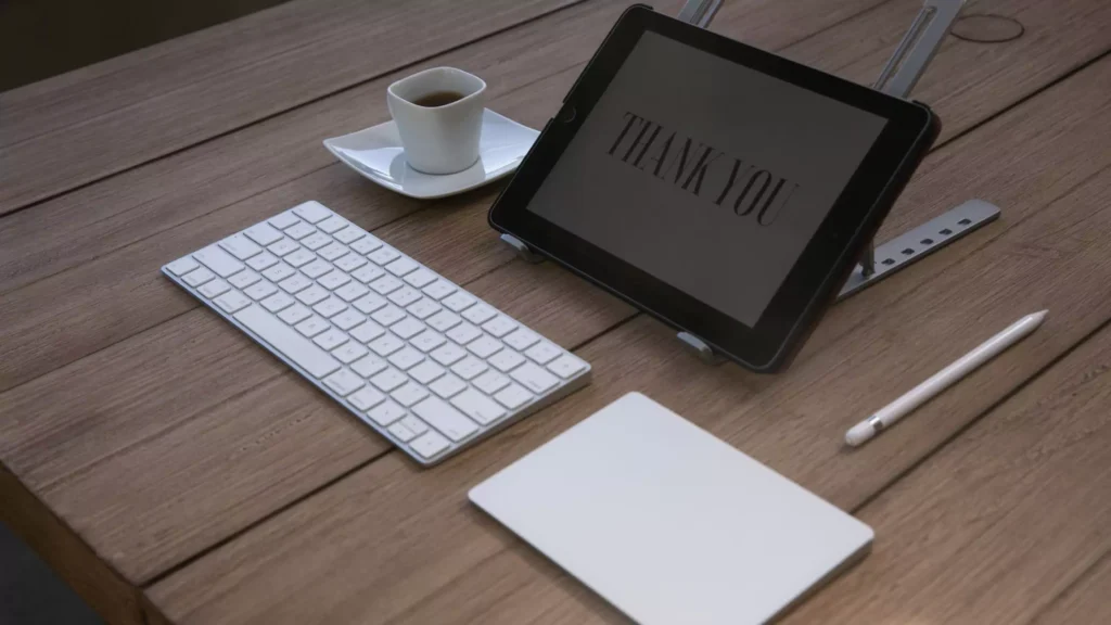 ergonomic setup for tablet